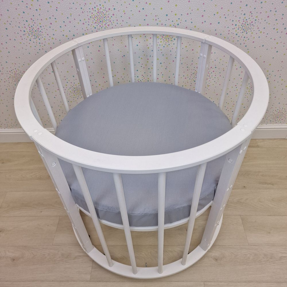 Простыня на резинке на круглую кровать (бязь) артикул анонс 255_48