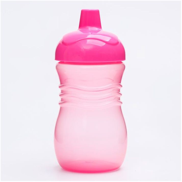 Картинка Поильник с твёрдым носиком, 250 мл., цвет розовый/оранжевый (№4729897) от магазина Мир детей Товары для Новорожденных