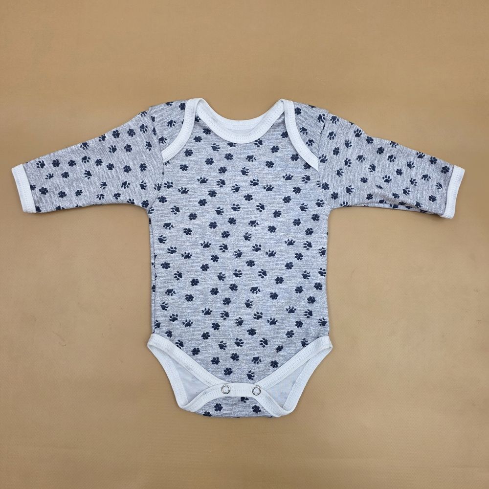 Боди №2 (интерлок, кнопки снизу, длинный рукав) артикул анонс 0105-68МД