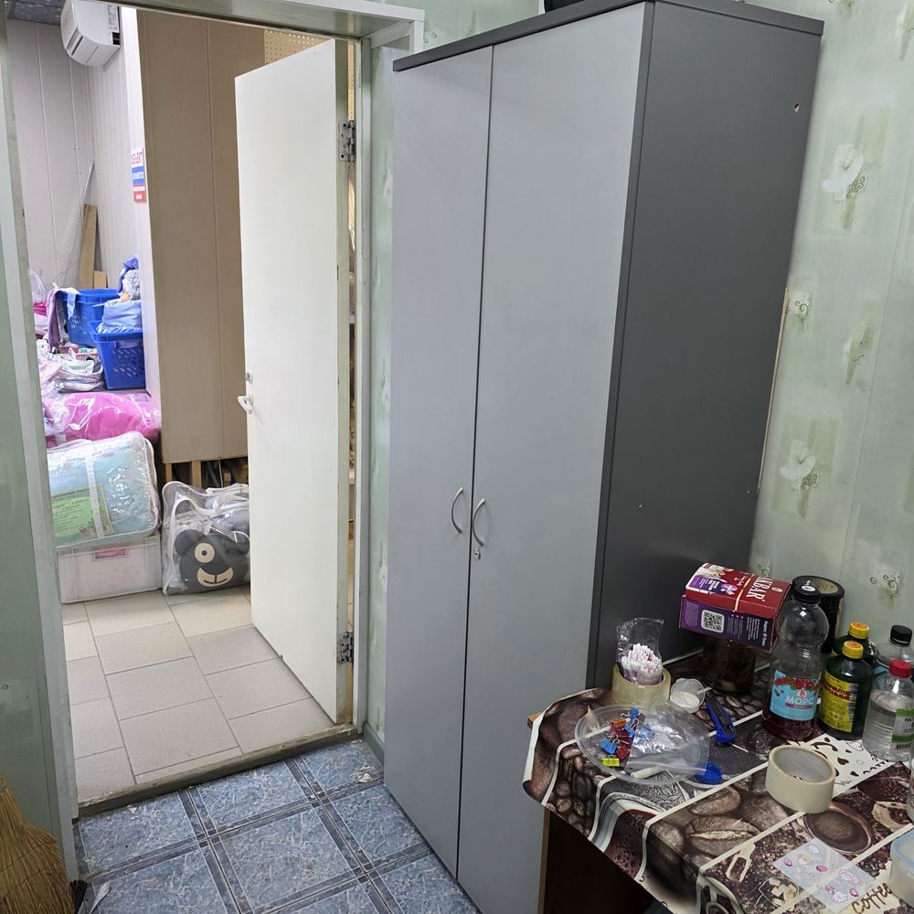 Шкаф двухстворчатый серый офисный артикул анонс Шкафкух