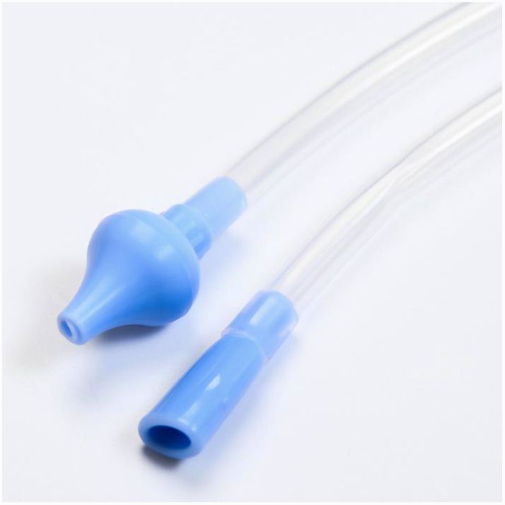 № 6913467 Аспиратор назальный с отводной трубкой «Совушка», цвет голубой