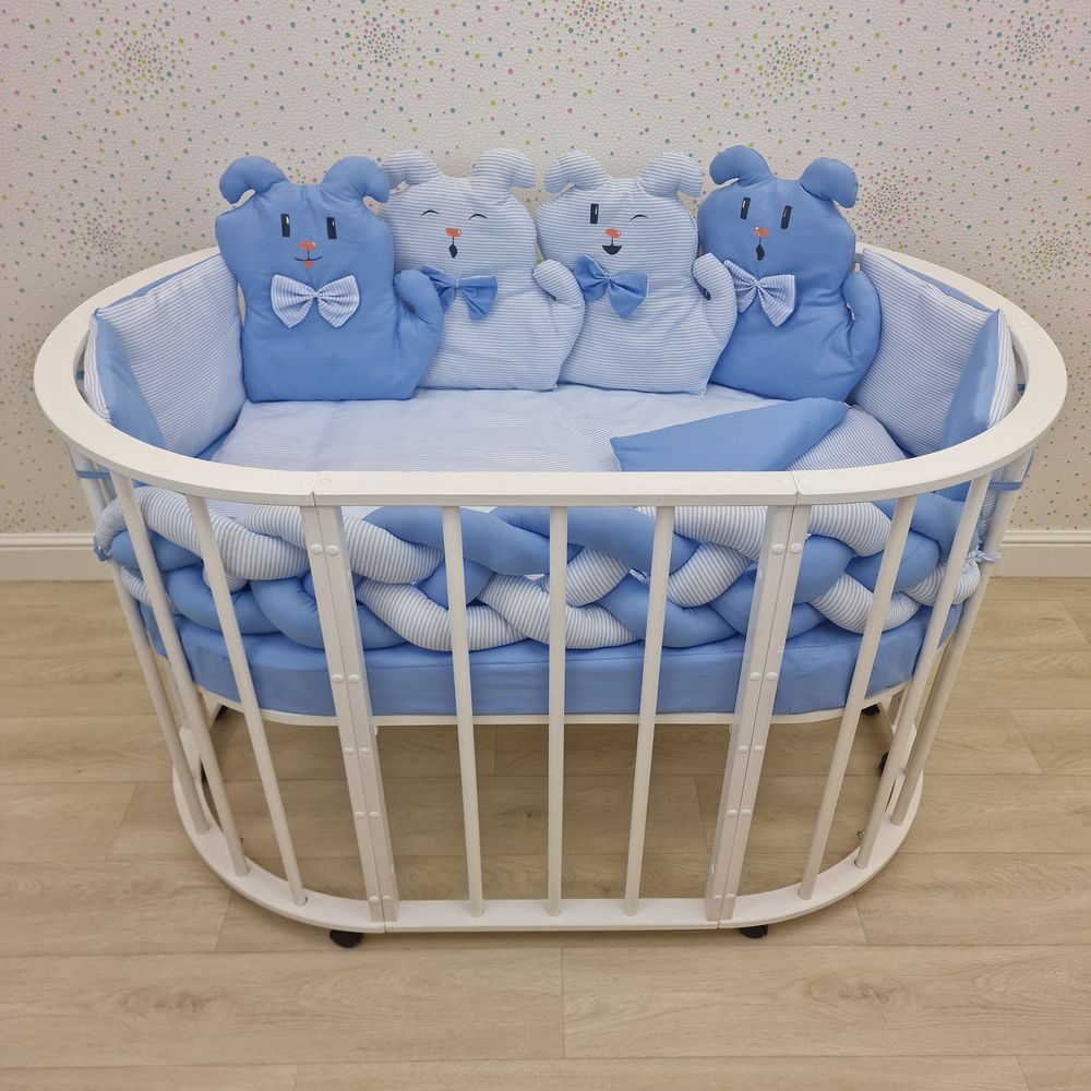 КПБ 15 пр (балдахин + борт + пододеяльник + одеяло + наволочка + подушка + простынь (бязь) артикул анонс 1175-0-1_04