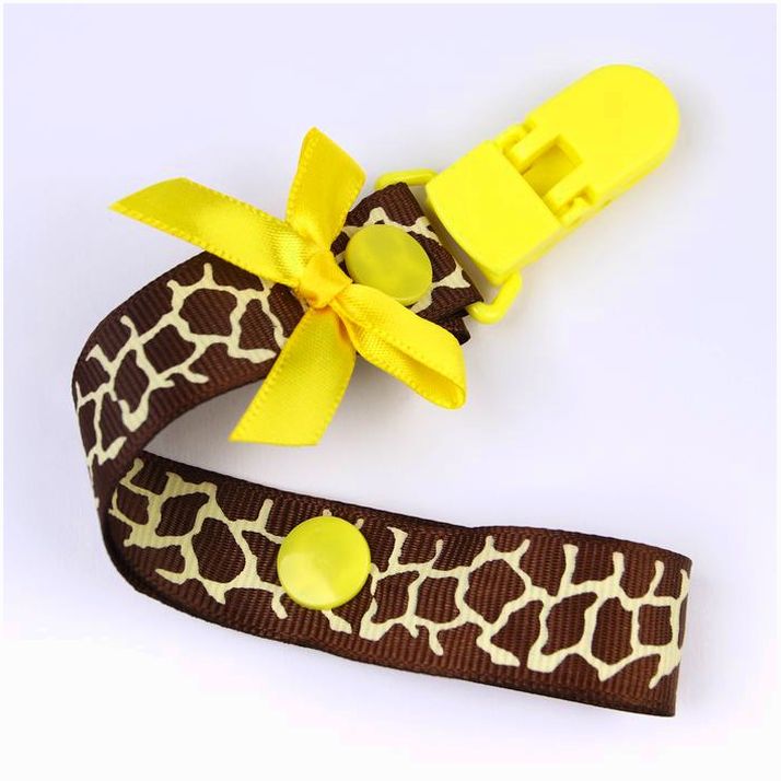 № 2792846 Держатель для соски - пустышки , ниблера «Жирафик» на ленте