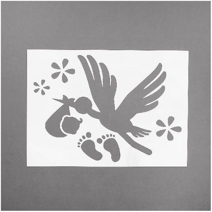 Картинка Трафарет «Еду за дочкой», А4, набор 2 шт. (№2490735) от магазина Мир детей Товары для Новорожденных