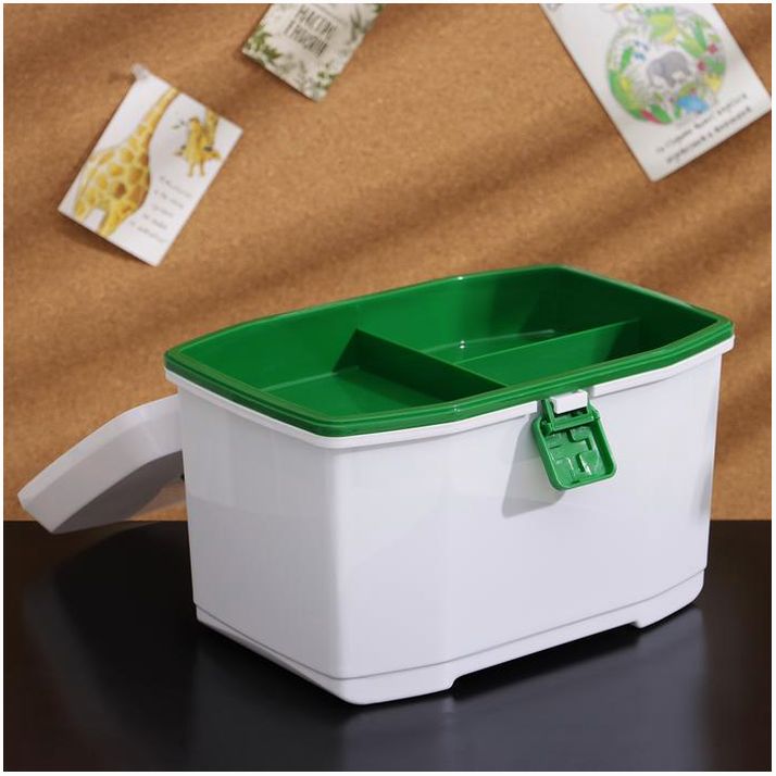 Картинка Аптечка со съемным отделением, 28?19,5?18 см, цвет МИКС (№7371763) от магазина Мир детей Товары для Новорожденных