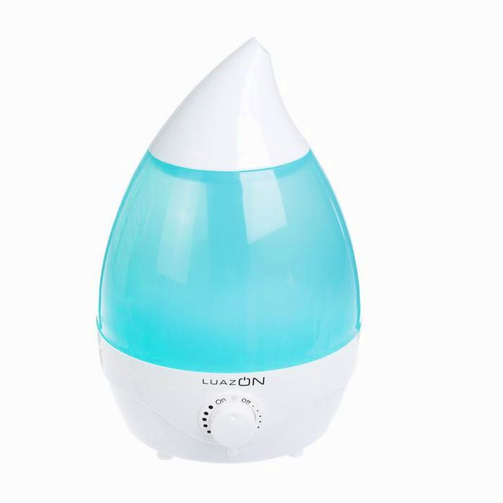 Увлажнитель воздуха Luazon LHU-04, ультразвуковой, 18 Вт, 2 л, 35 м2, бело-голубой артикул анонс 2919726