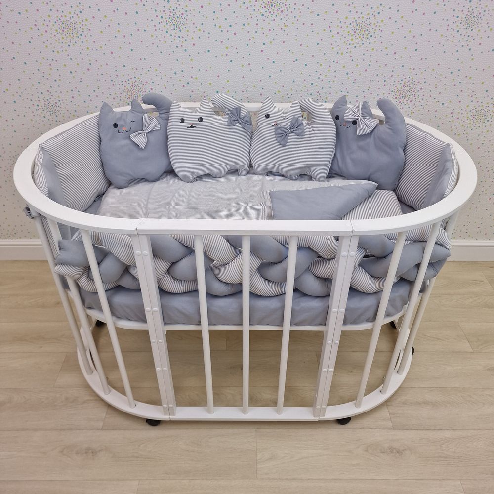 КПБ 14 пр (борт + пододеяльник + одеяло + наволочка + подушка + простынь (бязь) артикул анонс 1177-0-1бб_08