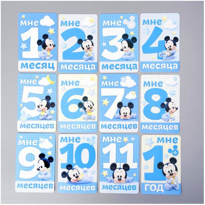 Картинка Набор карточек для фотосессий, Микки Маус, 10х15 см (№3698222) от магазина Мир детей Товары для Новорожденных
