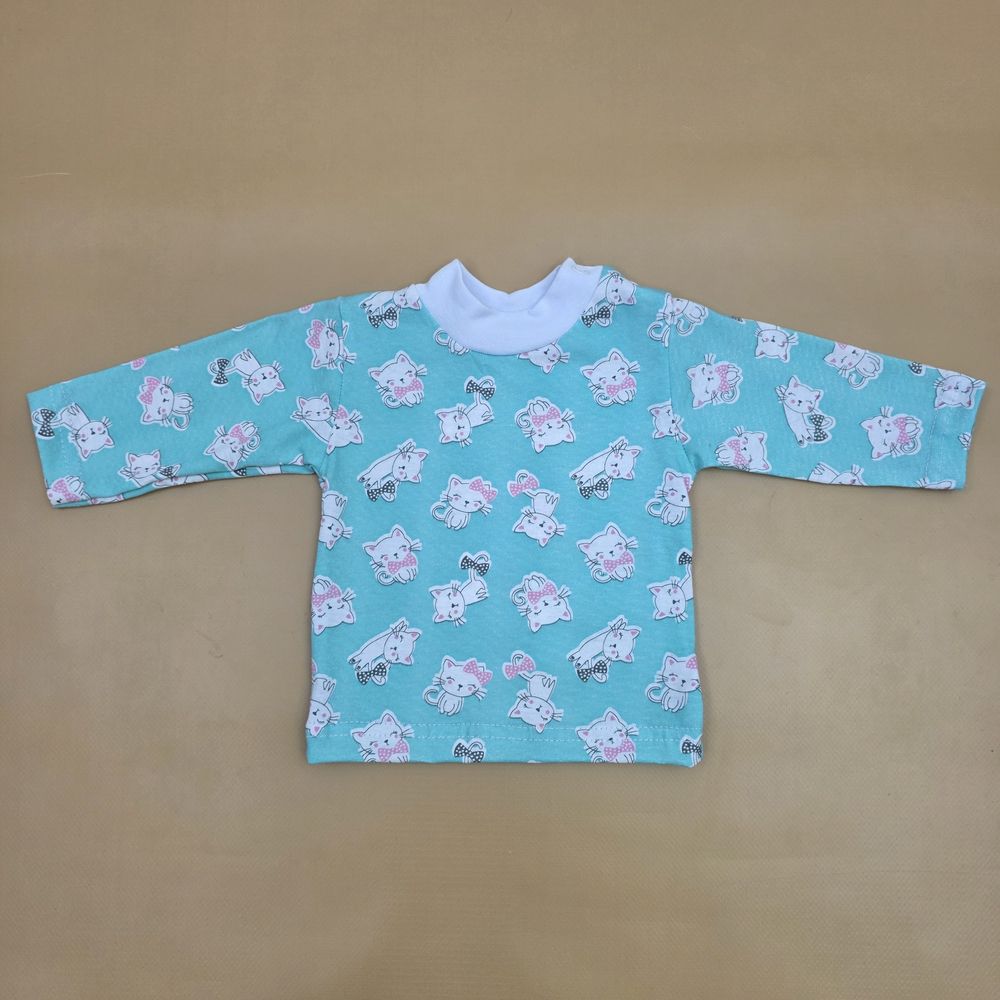 Кофточка №4 (кулирка, кнопки на плече, воротник стойка) артикул анонс 0799-62МД