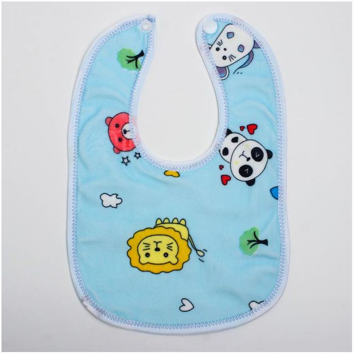 Нагрудник/слюнявчик для кормления «Универсальный» на кнопке, МИКС артикул анонс 2315131