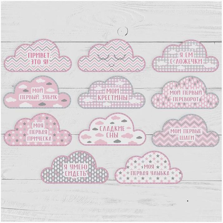 Наклейки для фотографирования «Ежик розовый» артикул анонс 4773827