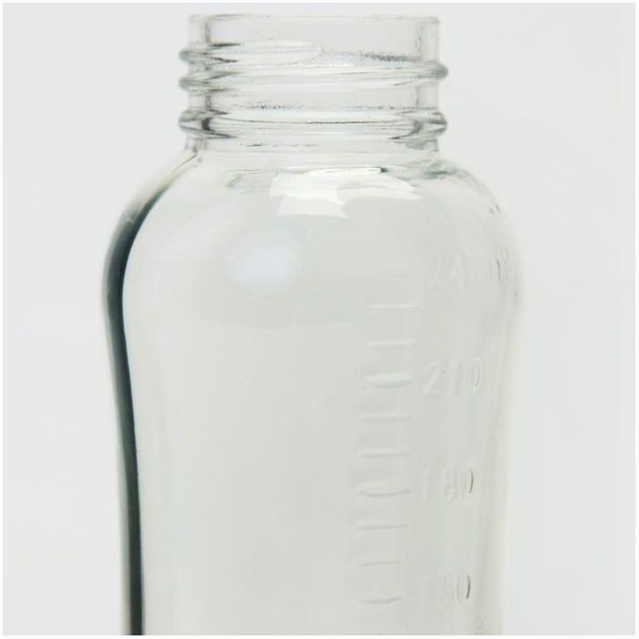 Картинка Бутылочка стеклянная, средний поток, с рисунком, 240 мл, от 0 мес., цвета МИКС (№1613541) от магазина Мир детей Товары для Новорожденных