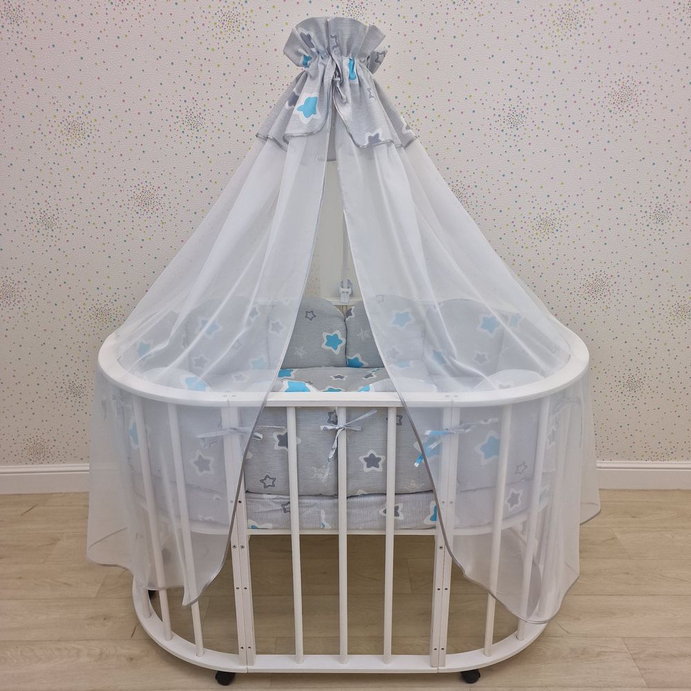 КПБ 22 пр (балдахин + борт + пододеяльник + 2 одеяла + наволочка + 2 подушки + 3 простын (бязь) 12пк артикул анонс 1150-О-1