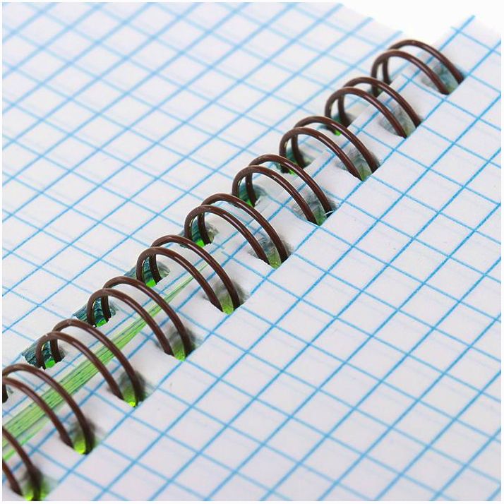 Картинка Блокнот А6, 80 листов в клетку на гребне "Зелёный. Неон", пластиковая обложка (№3554036) от магазина Мир детей Товары для Новорожденных