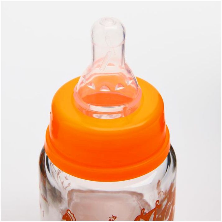 Картинка Бутылочка для кормления, классическое горло, 40 мл., от 0 мес., стекло, цвет МИКС (№3973824) от магазина Мир детей Товары для Новорожденных