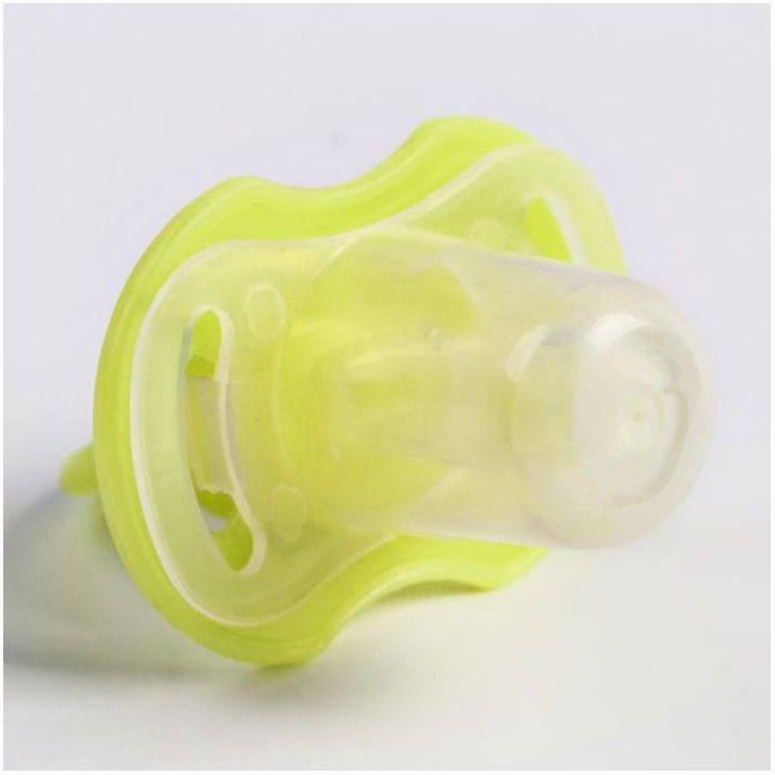 Картинка Пустышка классическая, силикон, от 0 - 3 мес., с колпачком, цвет жёлтый (№2300107) от магазина Мир детей Товары для Новорожденных