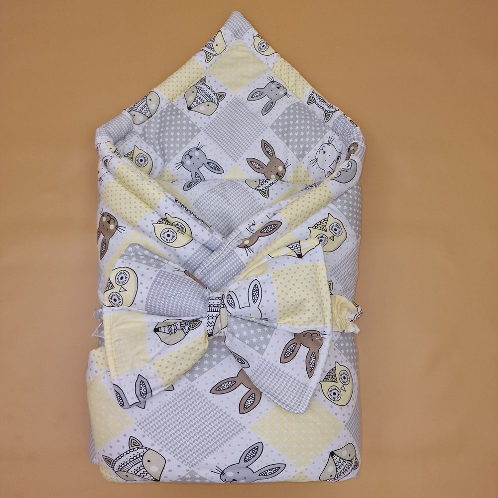 Комплект на выписку 2 пр: одеяло+бант-подушка (бязь) артикул анонс 1872б-1-1_м_05