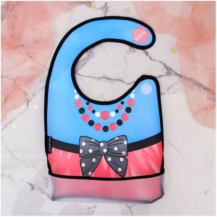 Картинка Нагрудник «Снежная нежность» непромокаемый на липучке, с карманом (№5044950) от магазина Мир детей Товары для Новорожденных