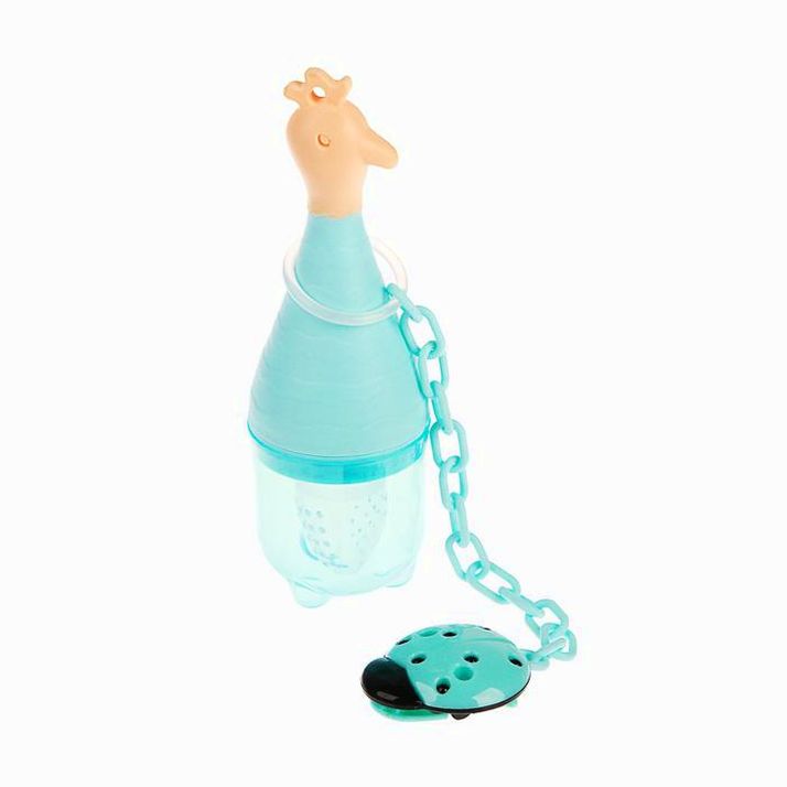 Изделие для прикорма с силиконовой сеточкой, с держателем, цвет голубой артикул анонс 3805552