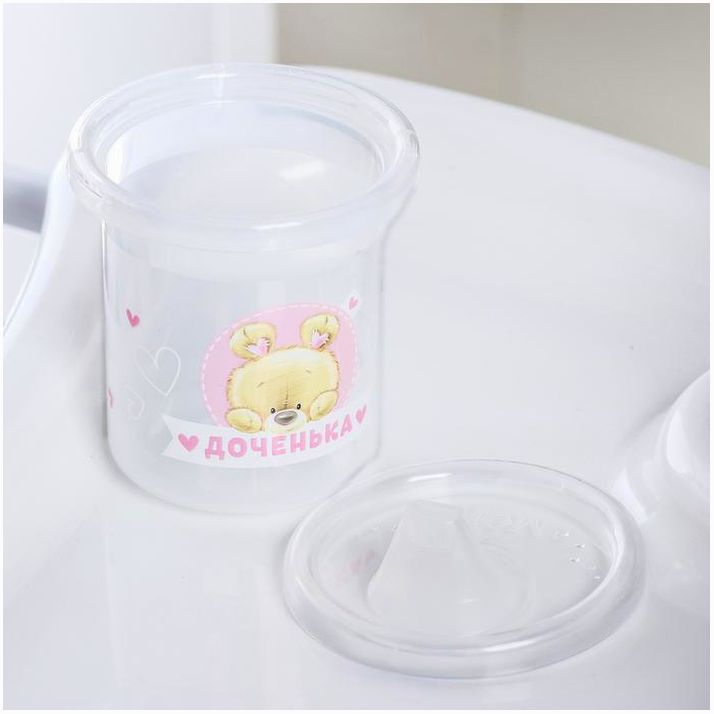 Картинка Поильник детский «Мишка Полли», с твёрдым носиком, 200 мл (№3721451) от магазина Мир детей Товары для Новорожденных