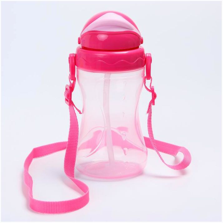 Картинка Поильник с силиконовой трубочкой 380мл., цвет МИКС (№4599965) от магазина Мир детей Товары для Новорожденных