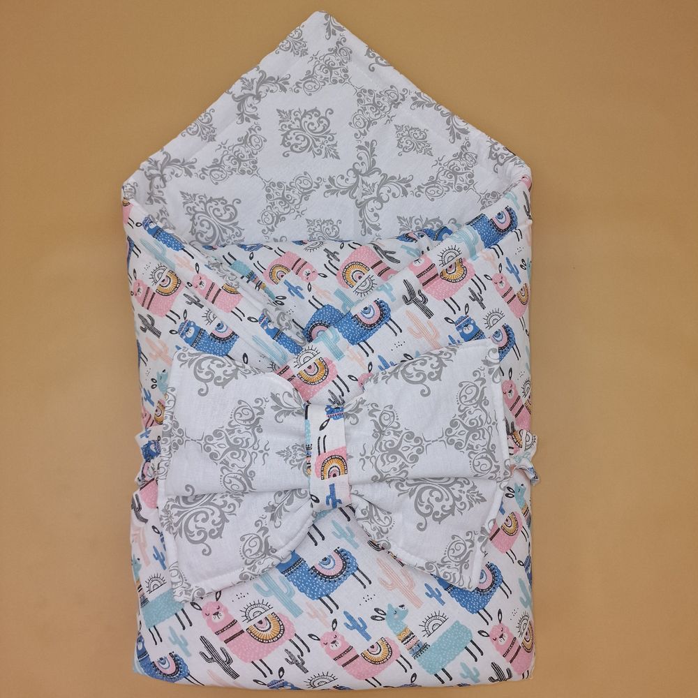 Комплект на выписку 2 пр: одеяло+бант-подушка (бязь) артикул анонс 1872б-1-2_м_06