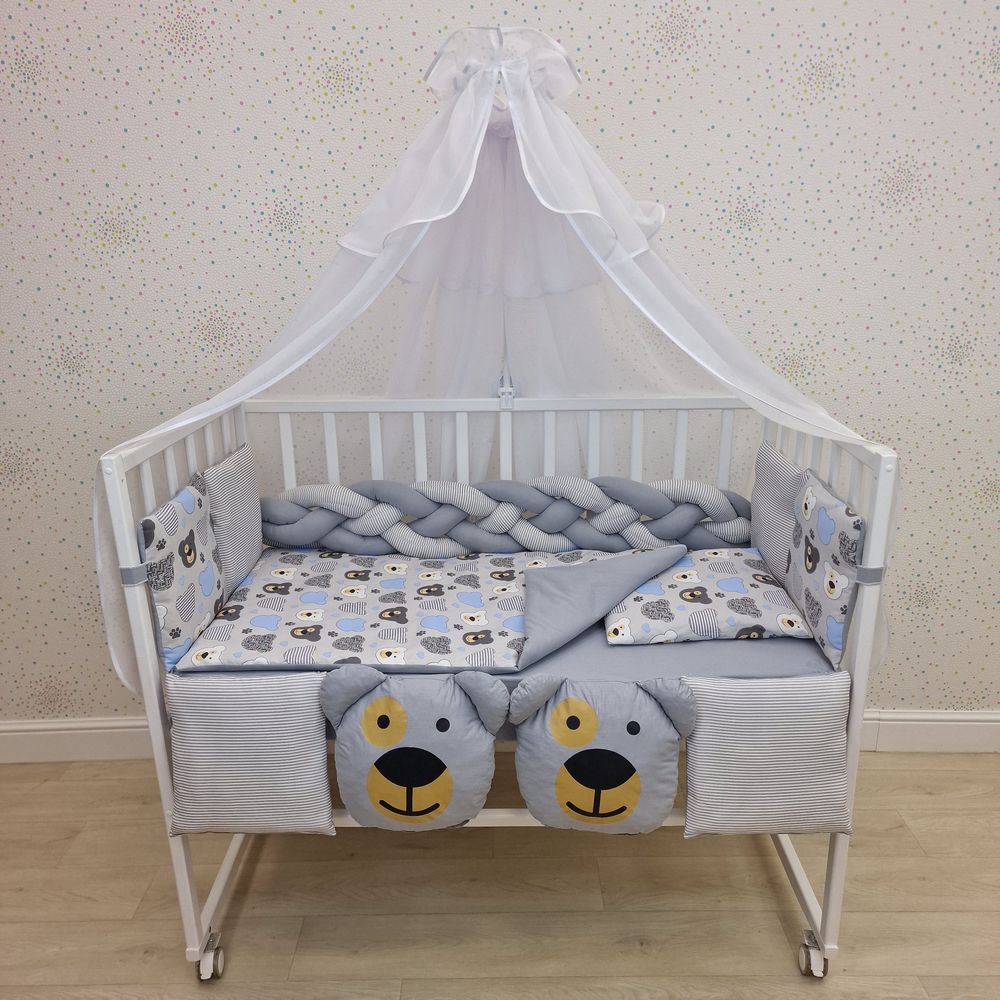 КПБ 15 пр (балдахин + борт + пододеяльник + одеяло + наволочка + подушка + простынь (бязь) артикул анонс 1190-0-1_07