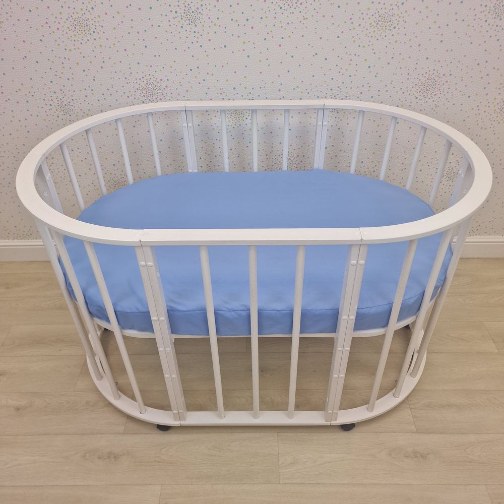 Простыня на резинке на овальную кровать (бязь) артикул анонс 257_49