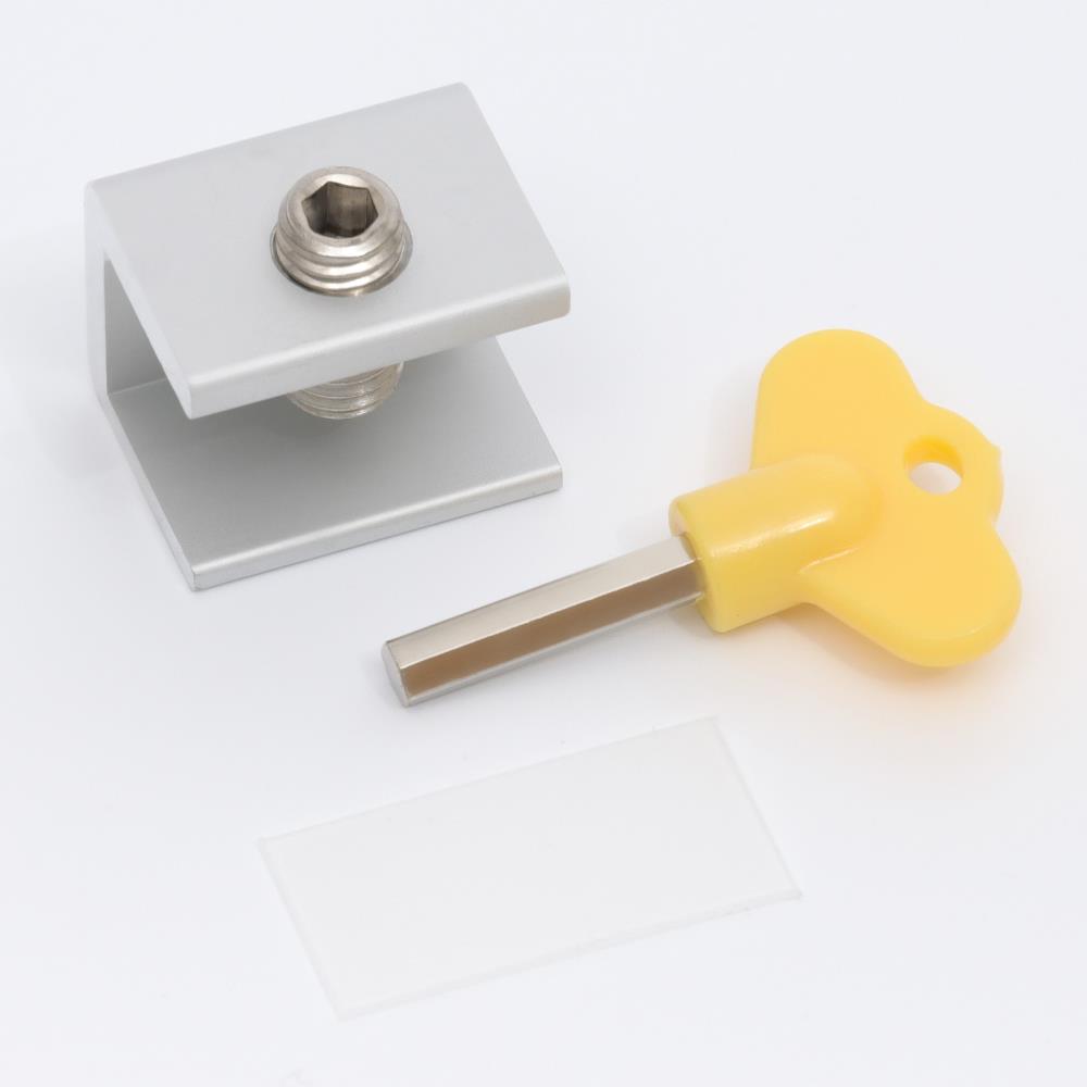 Картинка Блокиратор для окон и раздвижных дверей «Ключик», под профиль 16 мм, цвет желтый, Крошка Я (№10175505) от магазина Мир детей Товары для Новорожденных