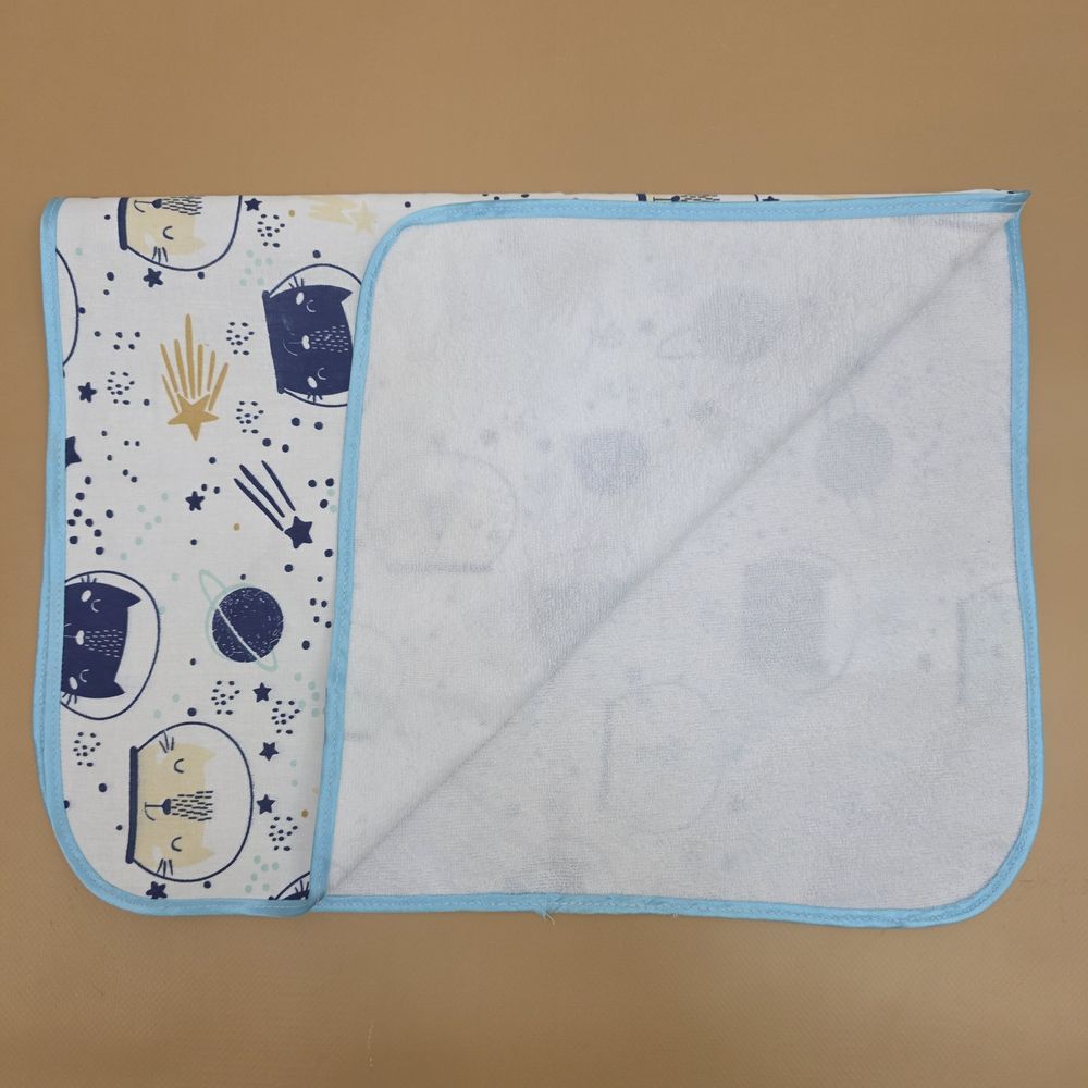 Пеленка непромокаемая с окантовкой (махровое непромокаемое полотно + бязь) артикул анонс 4601бокМД_01