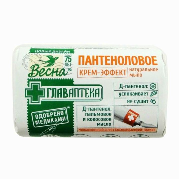 Мыло твердое Весна пантеноловое, 90 г артикул анонс 4382574