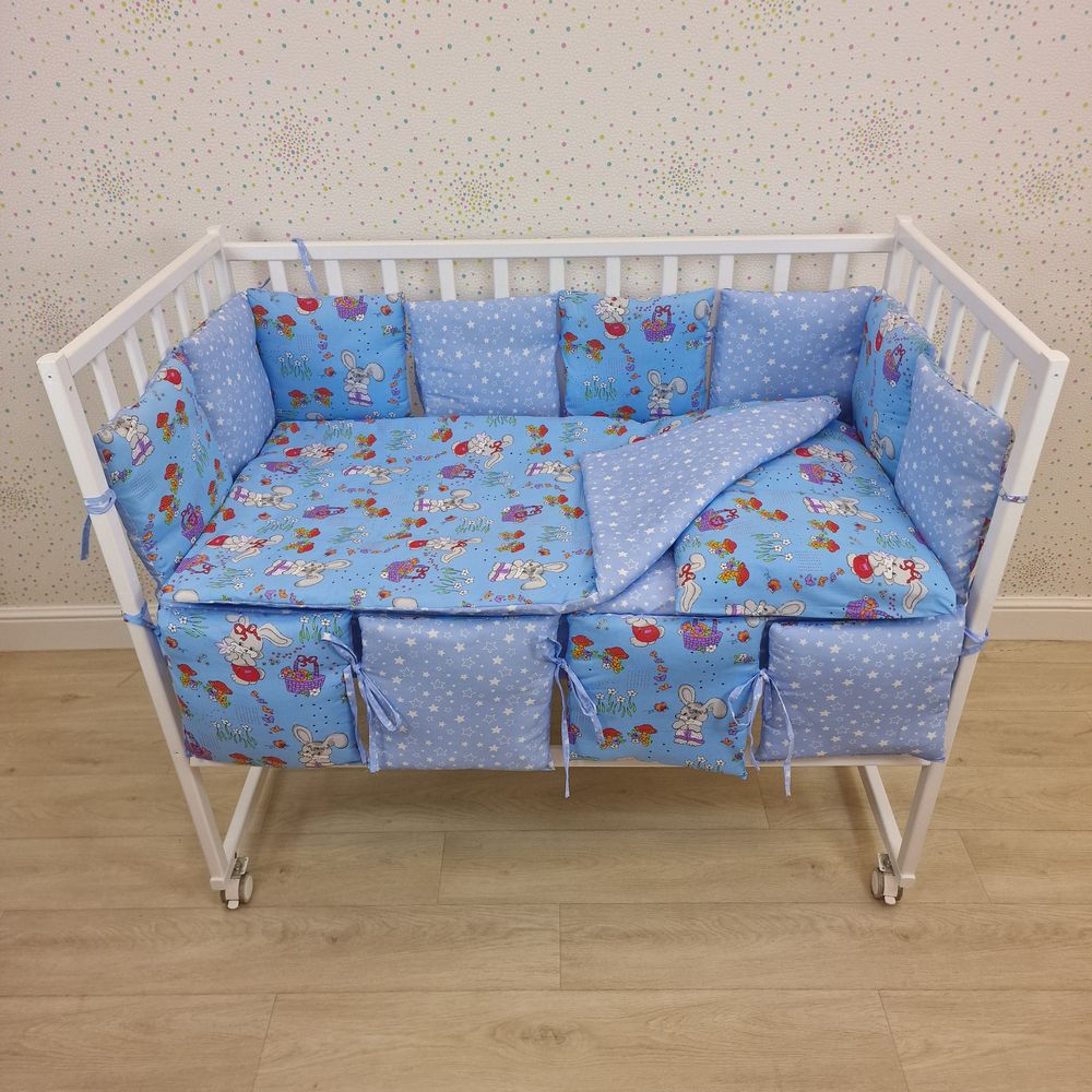 КПБ 17 пр (борт + пододеяльник + одеяло + наволочка + подушка + простынь (бязь) 12кв артикул анонс 1144-0-1бб_04