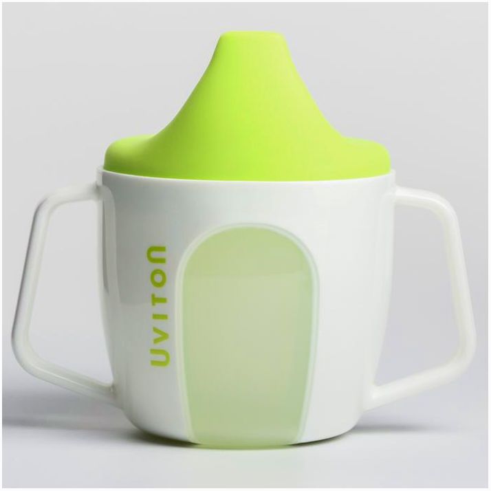 № 6968883 Обучающий Поильник-чашечка с твёрдым носиком, 2в1, с ручками, 180 мл., цвет МИКС