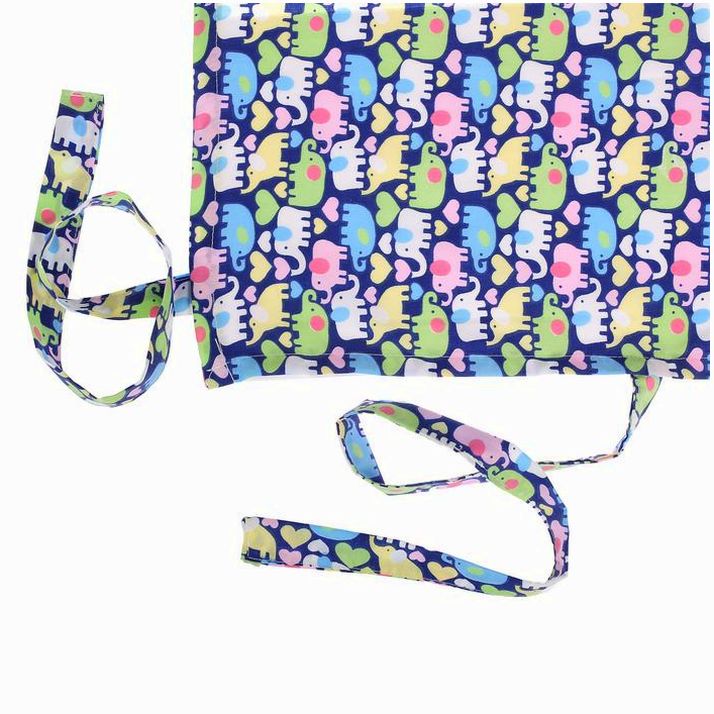 Картинка Накидка для кормления малыша, цвет синий, рисунок слоны (№2598218) от магазина Мир детей Товары для Новорожденных