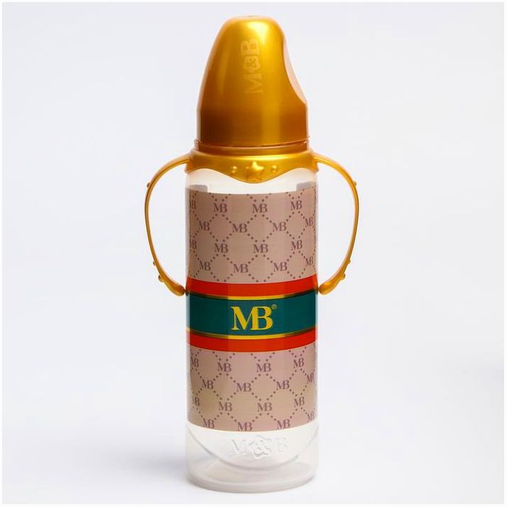 № 5399849 Бутылочка для кормления Lux bottle, 250 мл цилиндр, с ручками