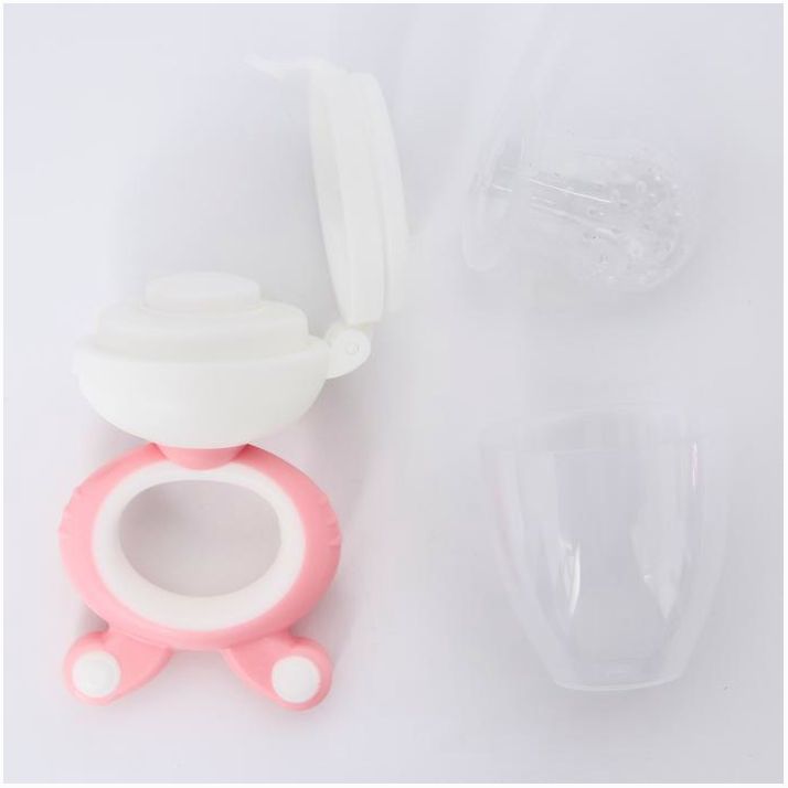 Картинка Ниблер с силиконовой сеточкой, вращ.поршень, цвет розовый (№4780628) от магазина Мир детей Товары для Новорожденных