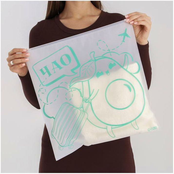 Картинка Пакет для путешествий «Chao», 14 мкм, 40 х 40 см (№7876479) от магазина Мир детей Товары для Новорожденных