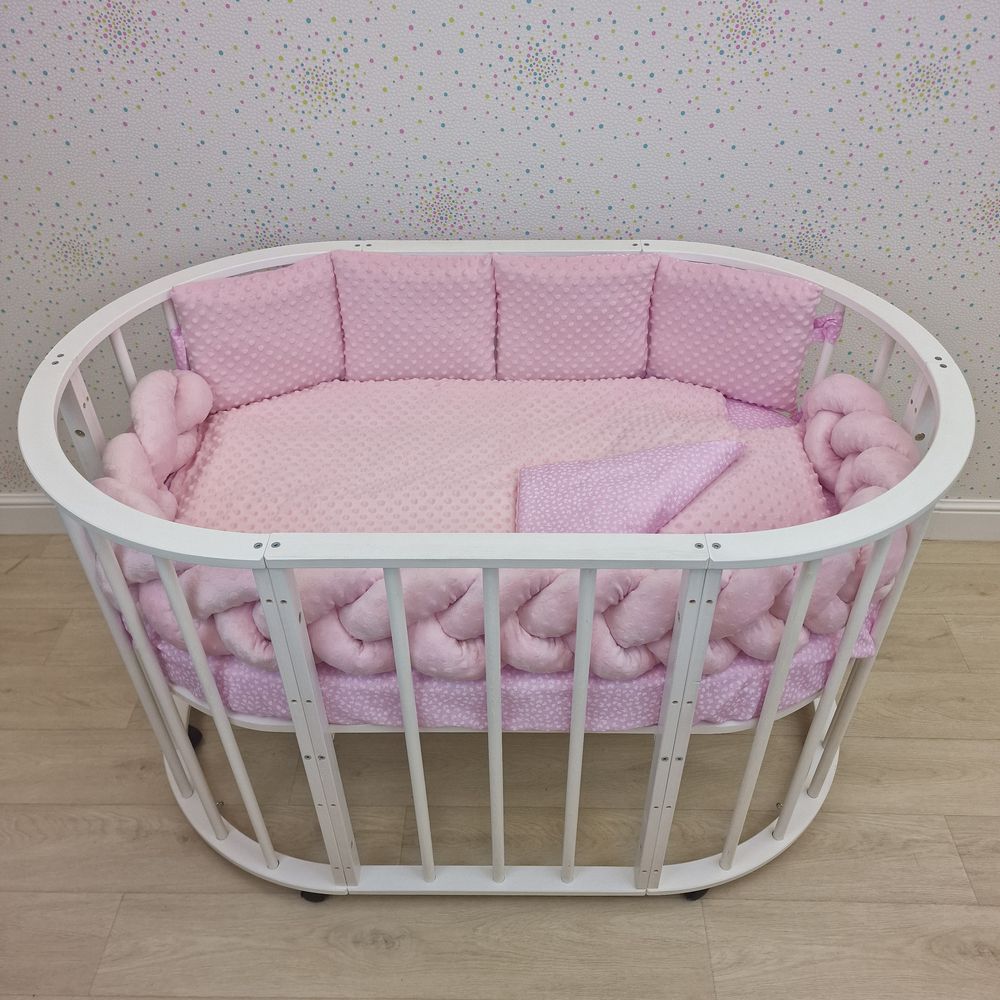 КПБ 9 пр (борт + пододеяльник + одеяло + подушка + простынь + (плюш/бязь) коса артикул анонс 1164-0-1бб_11