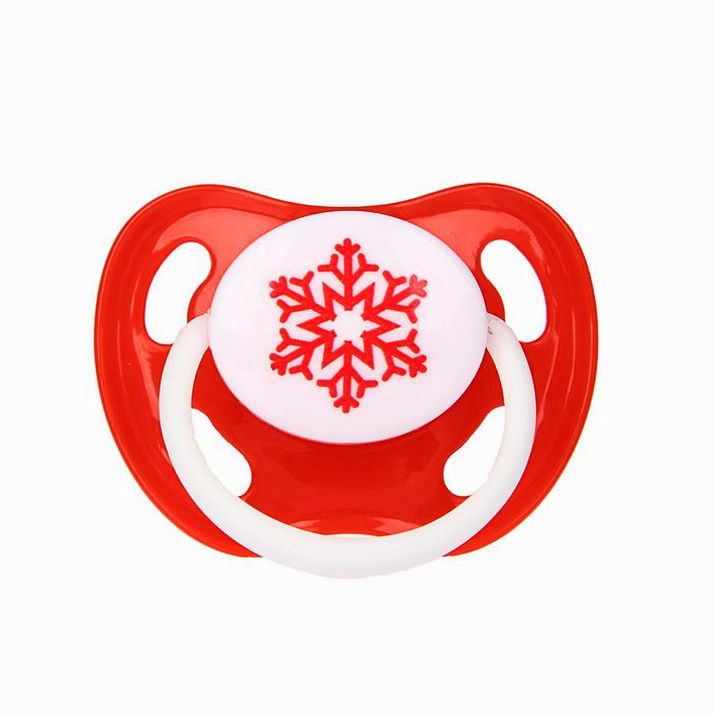 № 3781091 Новый год: пустышка  ортодонтическая «Снежинка», от 0 мес, подар упак, в новогоднем шаре