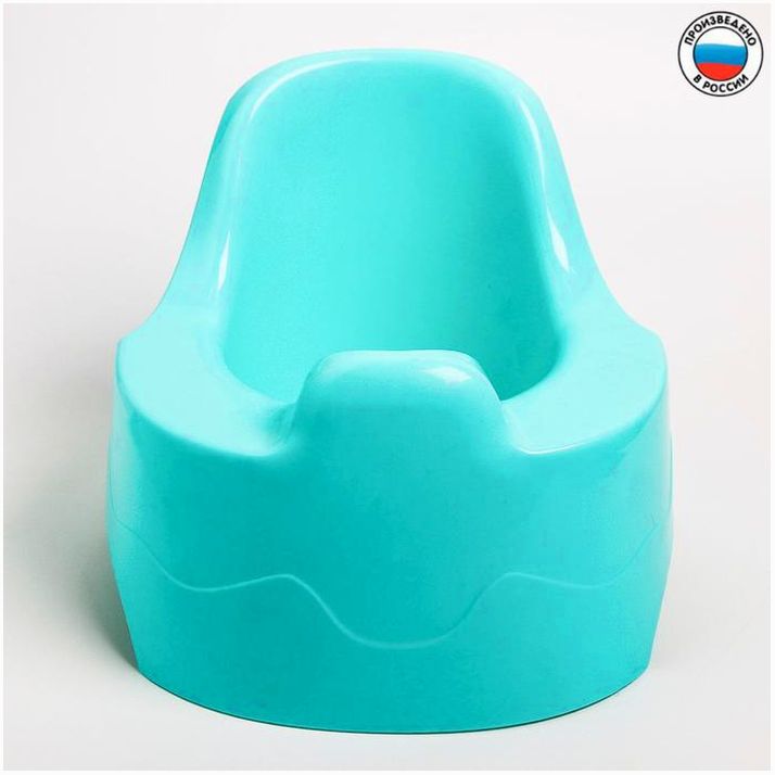 Горшок детский, цвет МИКС для мальчика (бирюзовый, зелёный, голубой) артикул анонс 2010908
