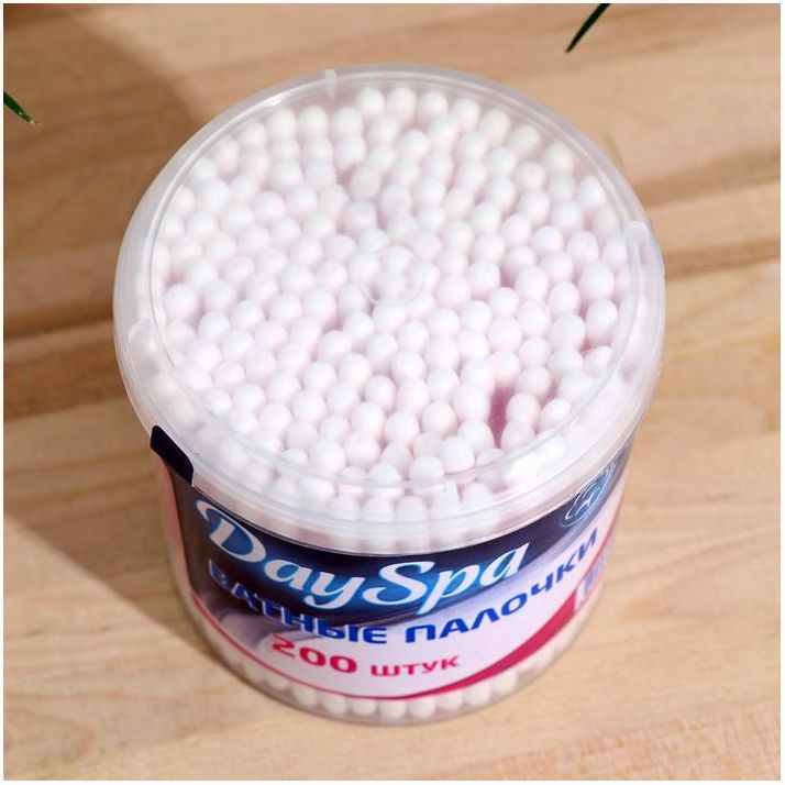 Картинка Ватные Day Spa палочки в стакане роз. 200 шт (№7387003) от магазина Мир детей Товары для Новорожденных