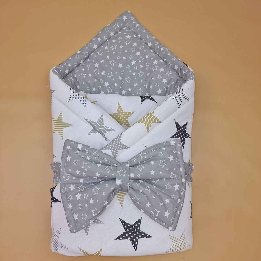 Комплект на выписку 2 пр: одеяло+бант-подушка (бязь) артикул анонс 1872б-1-2_м_26