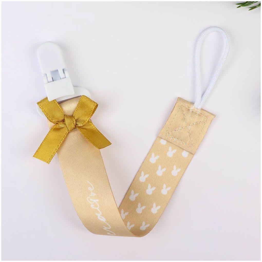 Картинка Набор: соска-пустышка и держатель «Наше счастье», в контейнере +6мес. (№10351994) от магазина Мир детей Товары для Новорожденных