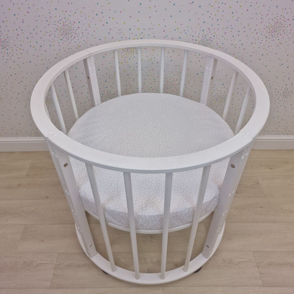 Простыня на резинке на круглую кровать (бязь) артикул анонс 255_25