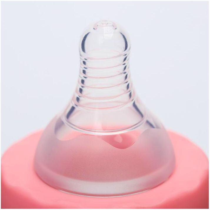 Картинка Бутылочка для кормления, стекло, 150 мл., широкое горло, цвет МИКС (№4627678) от магазина Мир детей Товары для Новорожденных