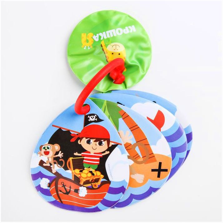 Картинка Книжка для игры в ванной «Пиратские приключения» с пищалкой (№2331390) от магазина Мир детей Товары для Новорожденных