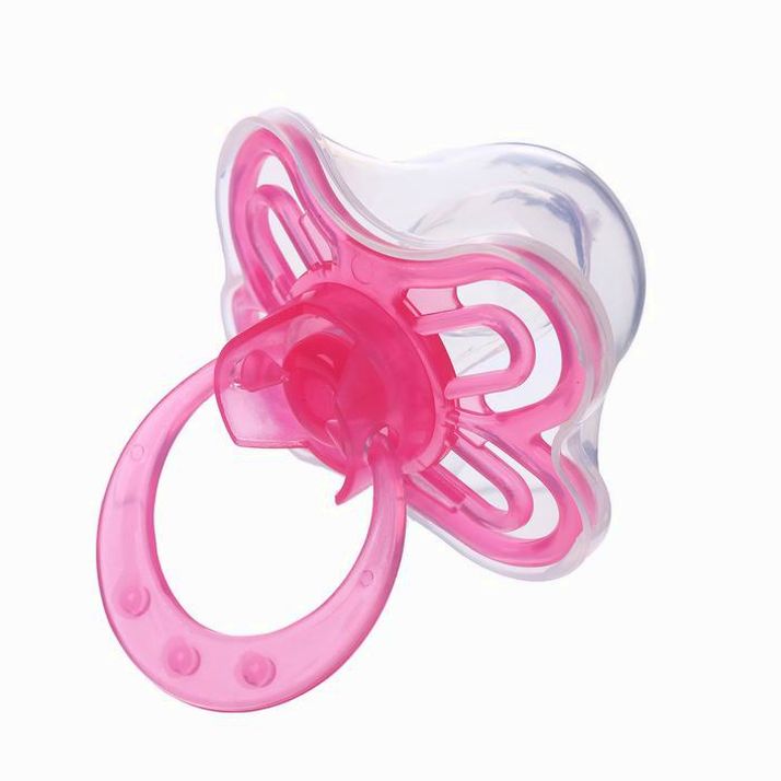 Картинка Пустышка «Бабочка», классическая, с колпачком, от 0 - 3 мес., цвет фиолетовый (№2589902) от магазина Мир детей Товары для Новорожденных