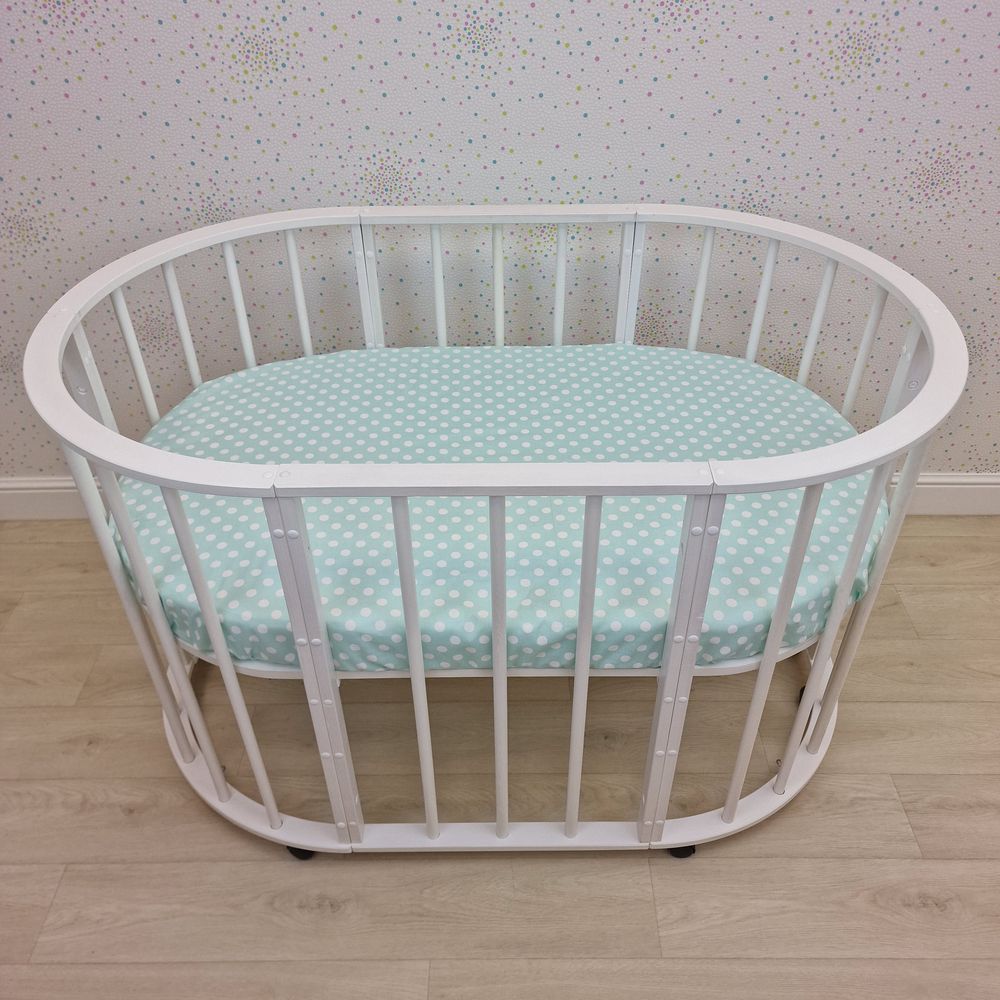 Простыня на резинке на овальную кровать (бязь) артикул анонс 257_42