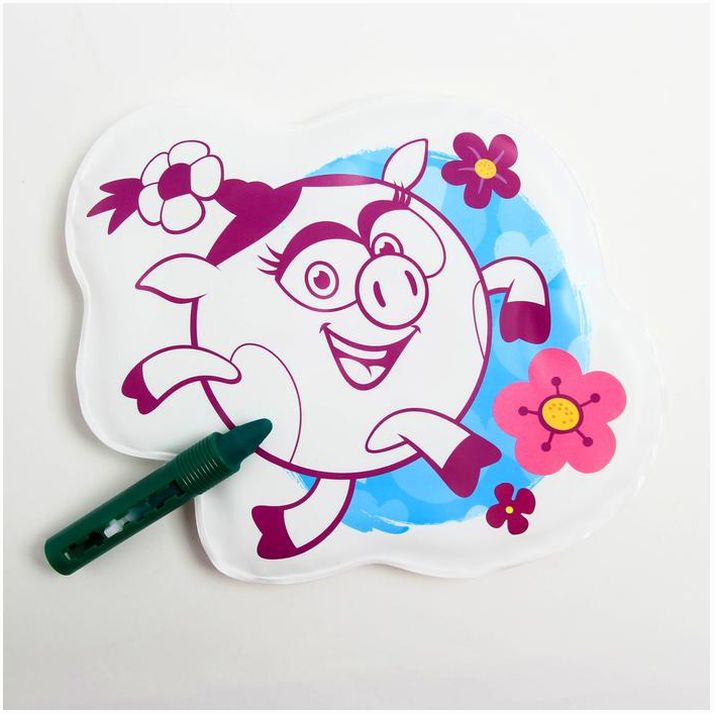 Картинка Игрушка для ванны + водный карандаш "Нюша" СМЕШАРИКИ (№3045312) от магазина Мир детей Товары для Новорожденных