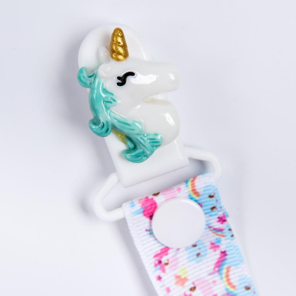 Картинка Держатель для соски - пустышки «Единорог», на ленте (№4513797) от магазина Мир детей Товары для Новорожденных